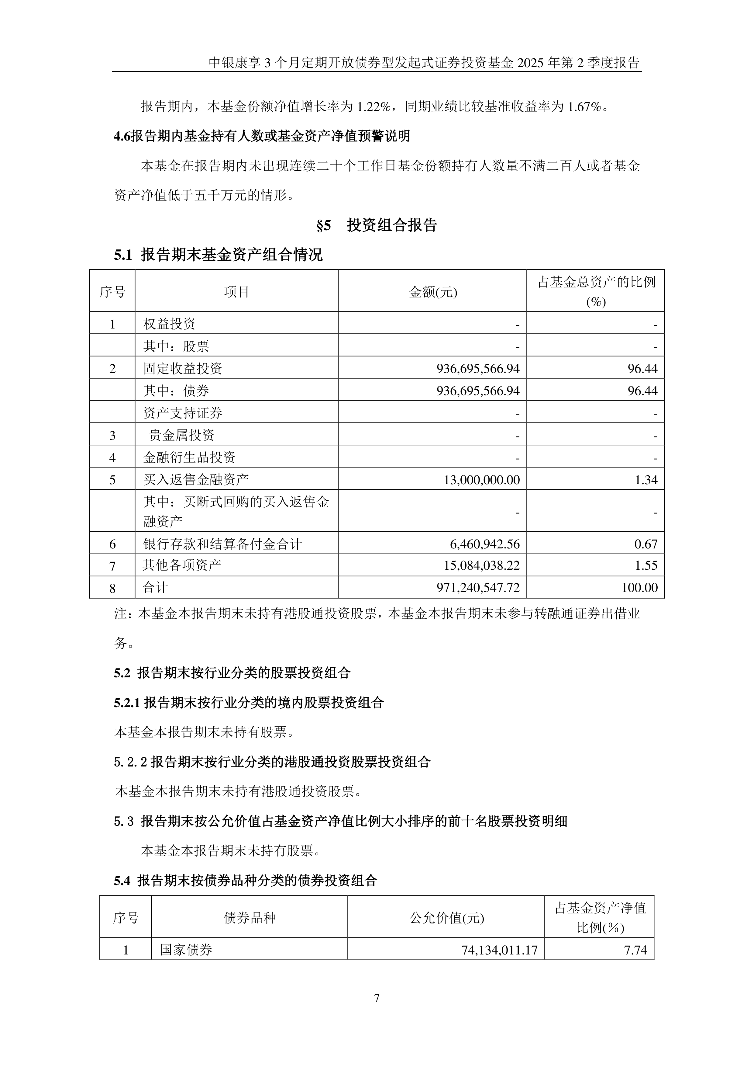 1月13日基金净值：中银稳汇短债债券A最新净值1.0861，跌0.02%