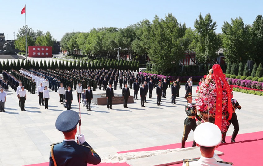 习近平总书记在纪念中国人民抗日战争暨世界反法西斯战争胜利80周年大会上的重要讲话激励中央和国家机关、人民团体广大干部职工同心奋发锐意进取
