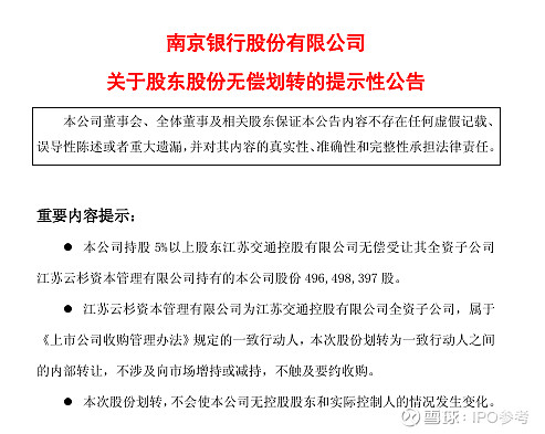 南京银行：法国巴黎银行（QFII）增持1.08亿股