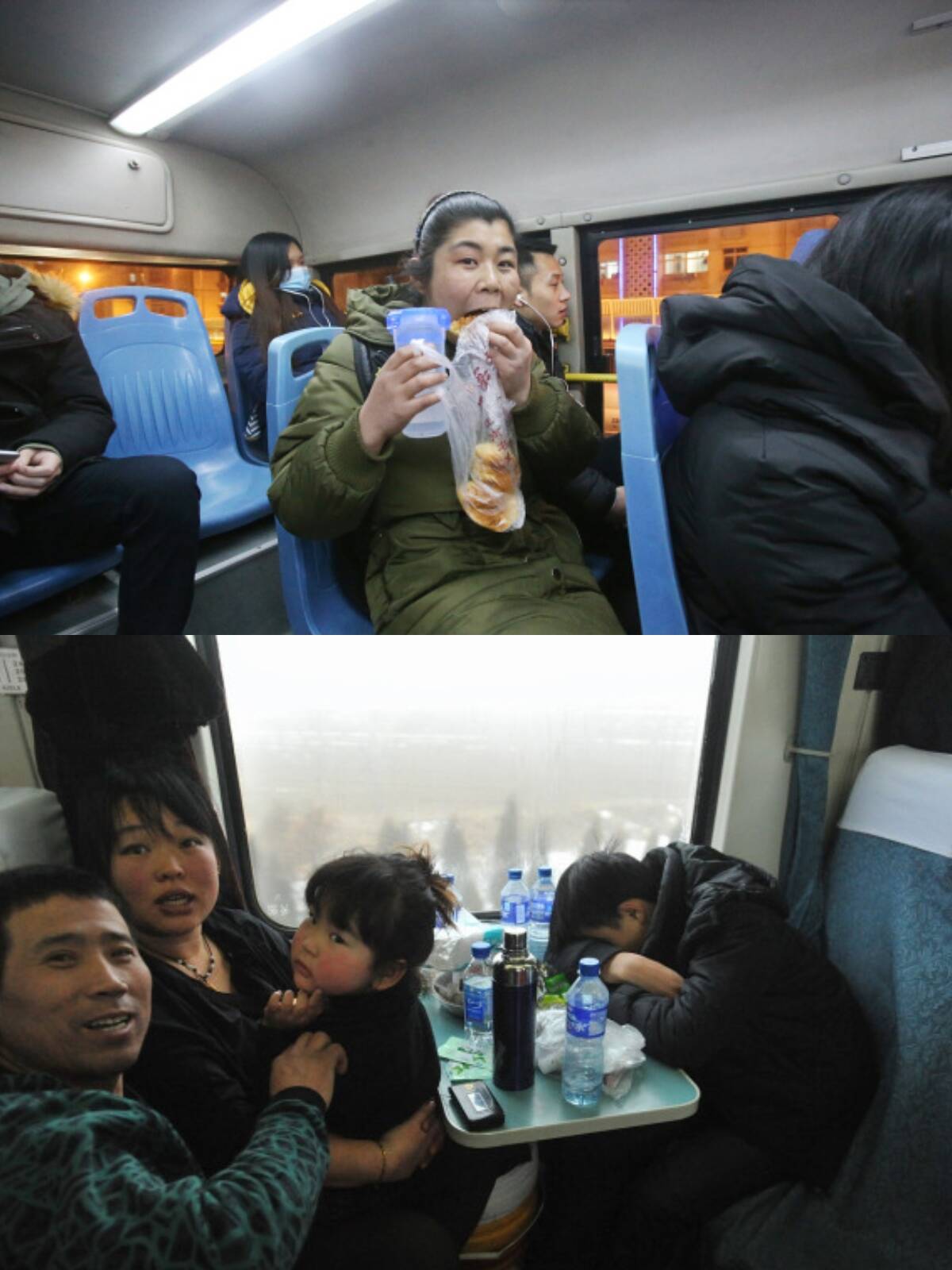 人乘高铁 车“坐”火车 铁路春运出行新风尚